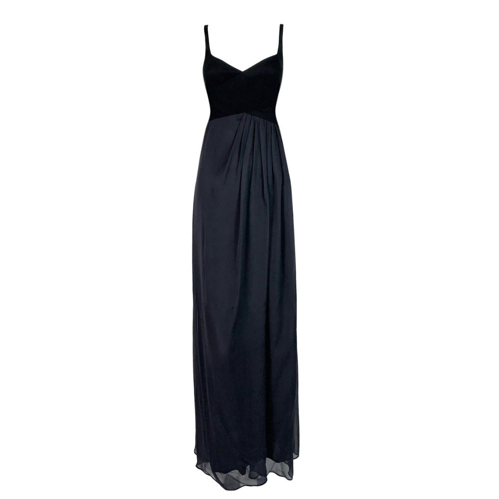 Gucci Silk Gown Womens 42 Black Good Tom Ford Archive Runway Cut Out Maxi Dress
